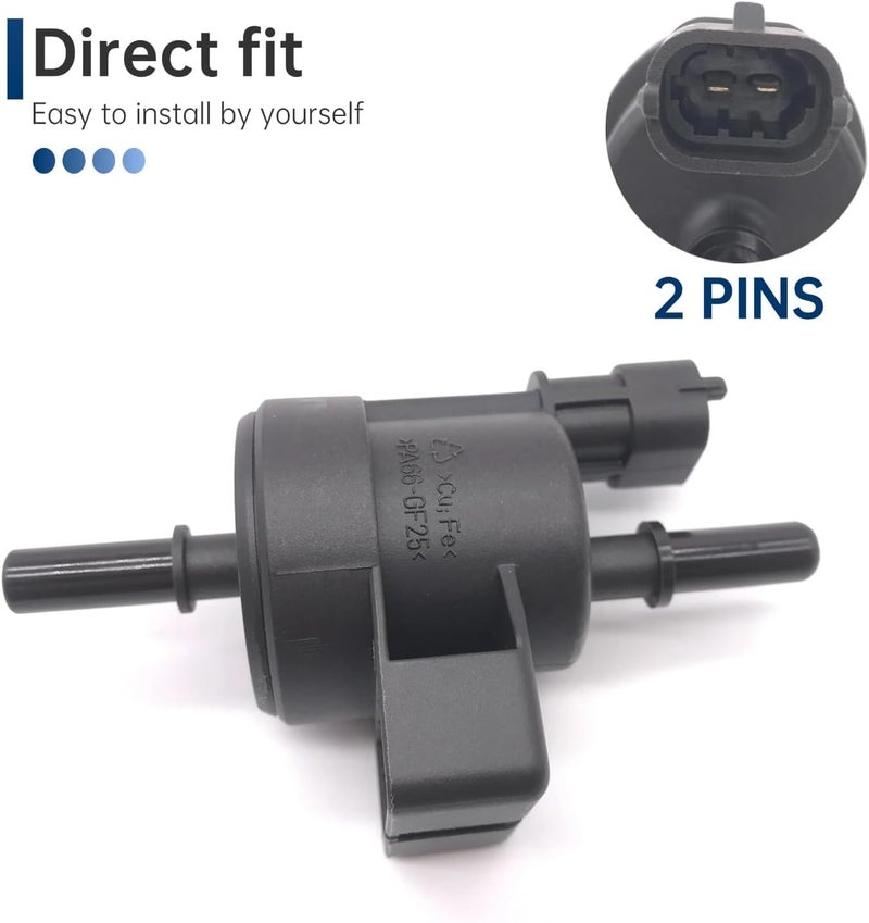 FREPURDO 55567453 EVAP Purge Valve Solenoid for Chevy Chevrolet Malibu Cruze Sonic 2011-2018 - Vapor Canister Vent Control Valve Replaces OEM 55567453, Fixes Code P0446 P0442, 1.8L 2.5L Engine - Image 2